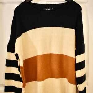 Doe & Rae colorblock sweater